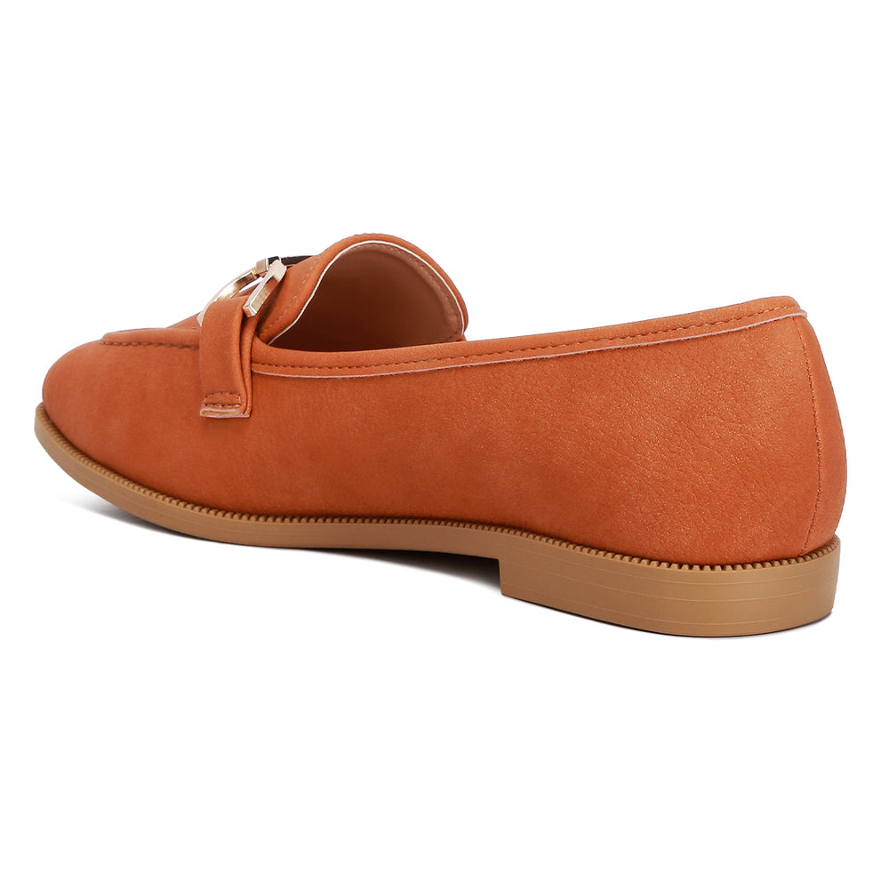 horsebit flat loafers#color_tan