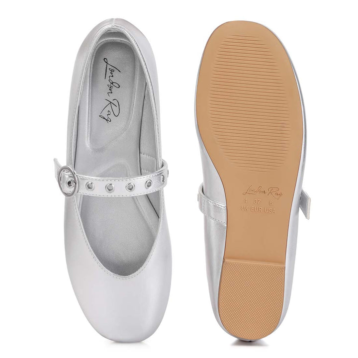 mary jane ballerinas#color_silver