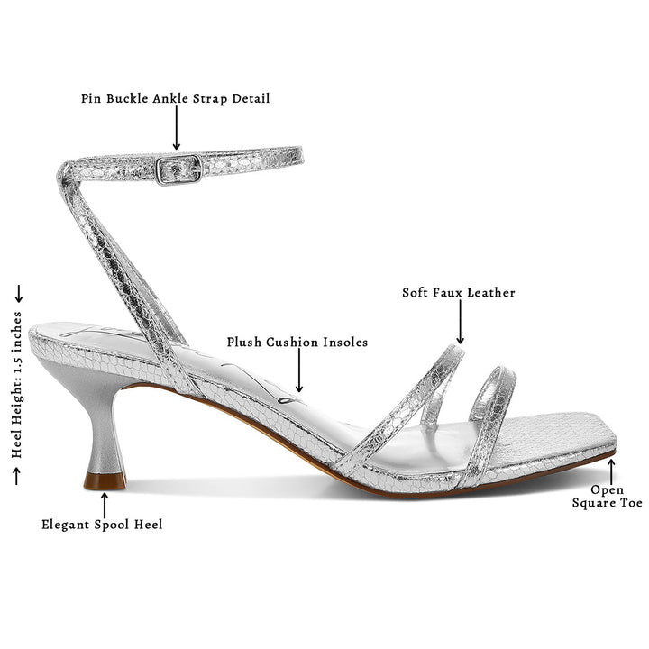 faux leather strappy sandals#color_silver