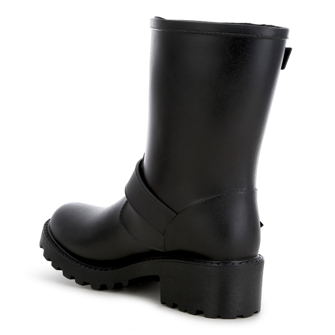 harness detail calf boots#color_black