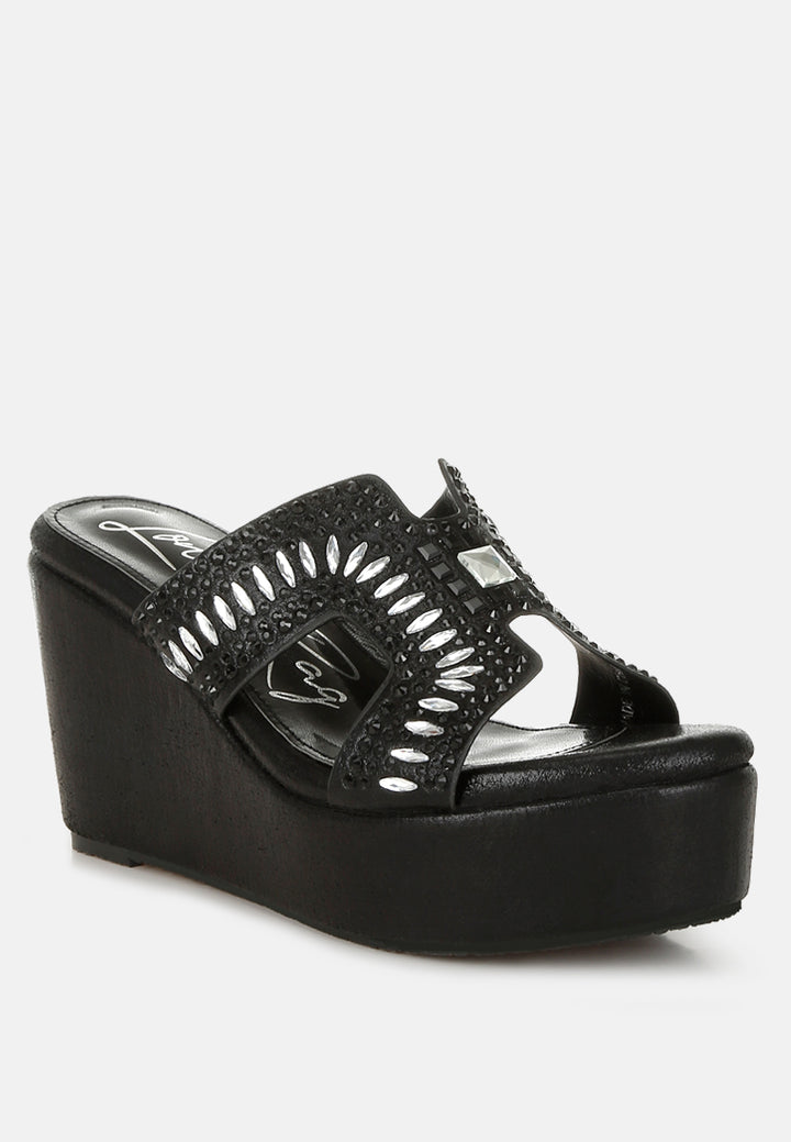 marnier diamante & rhinestone detail cut-out sandals#color_black