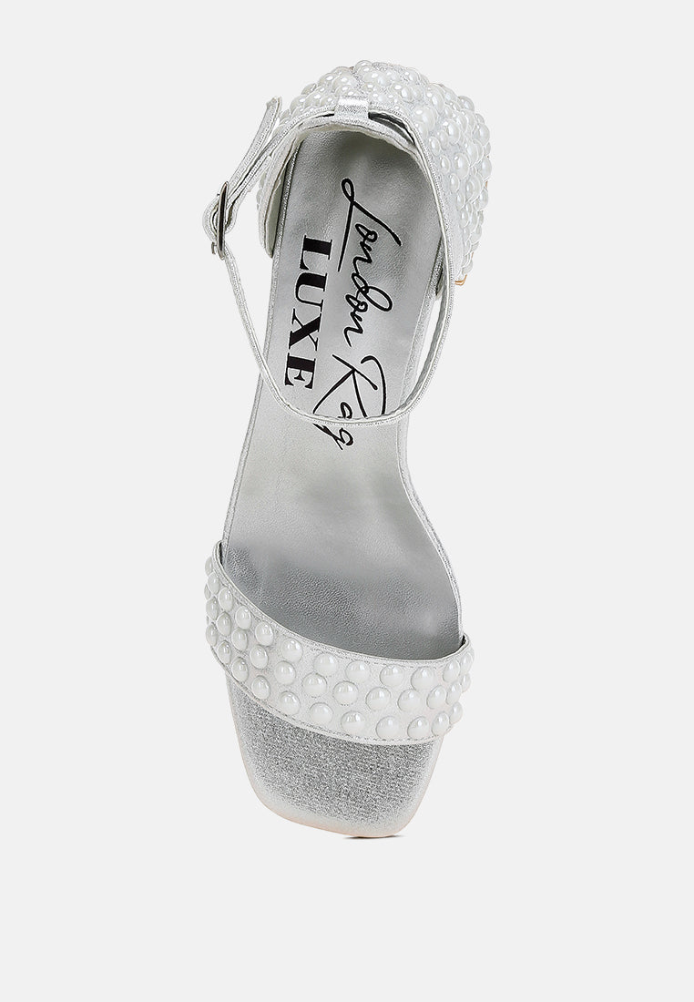 rhinestone embellished shimmer sandals#colour_silver