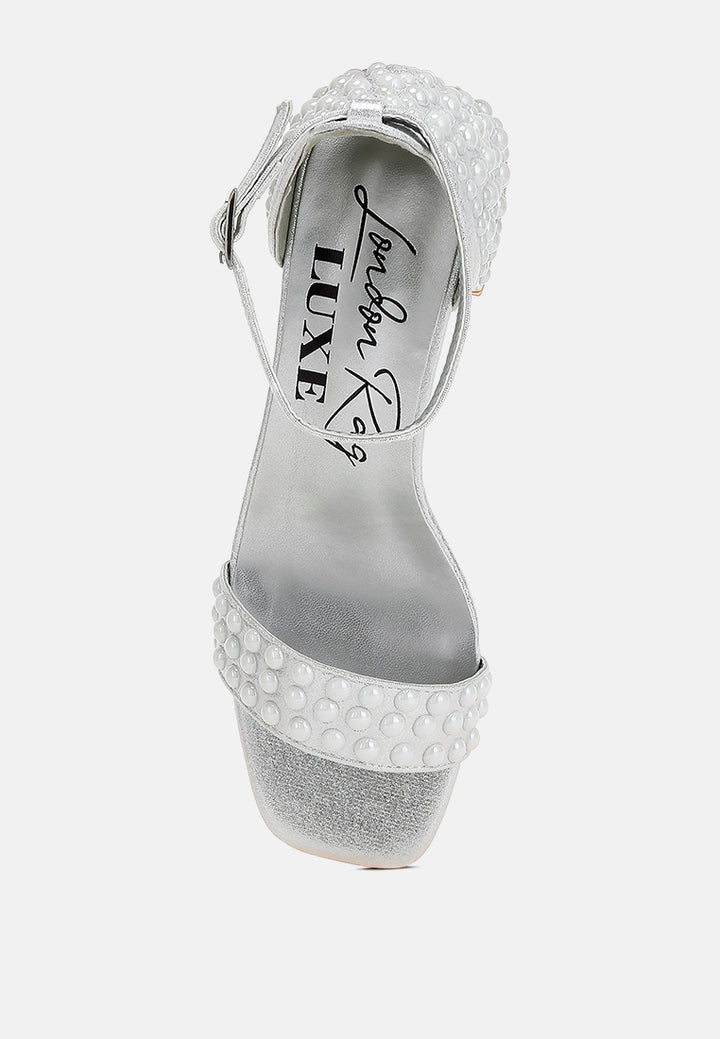 rhinestone embellished shimmer sandals#colour_silver