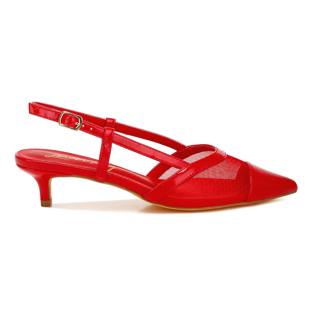 mesh slingback sandals#color_red