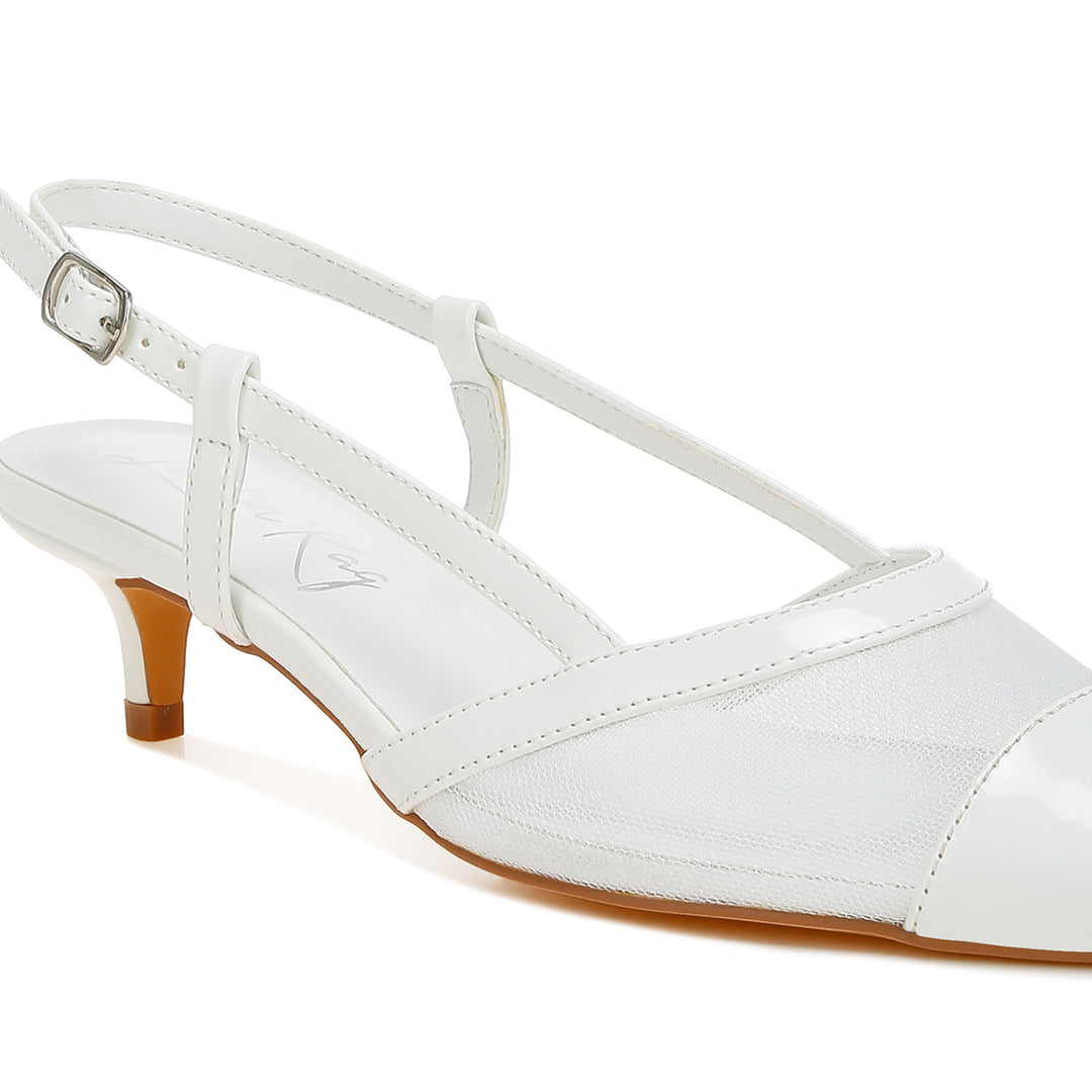 mesh slingback sandals#color_white