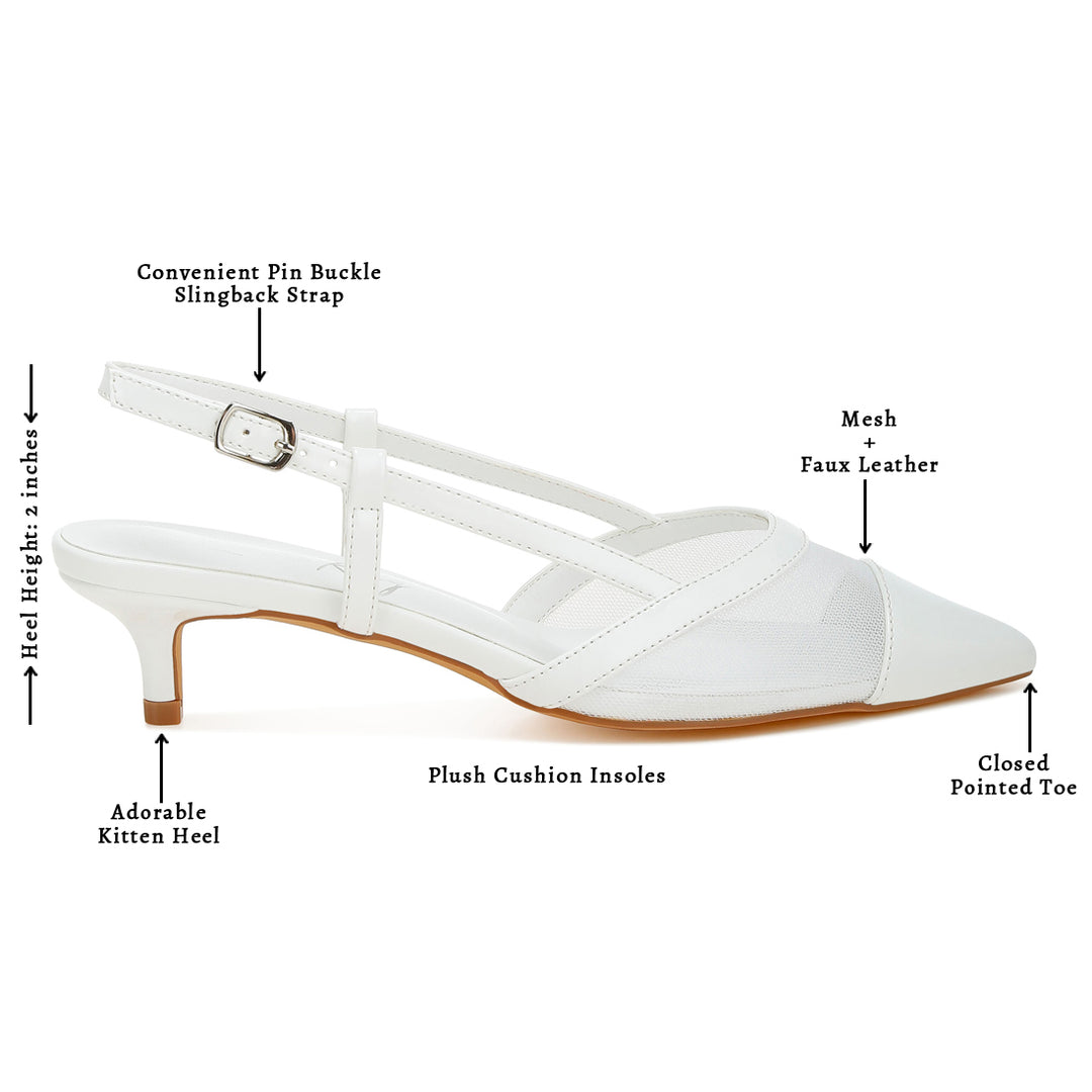 mesh slingback sandals#color_white