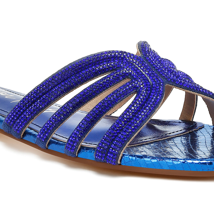 rhinestone cut out flats#color_royal-blue