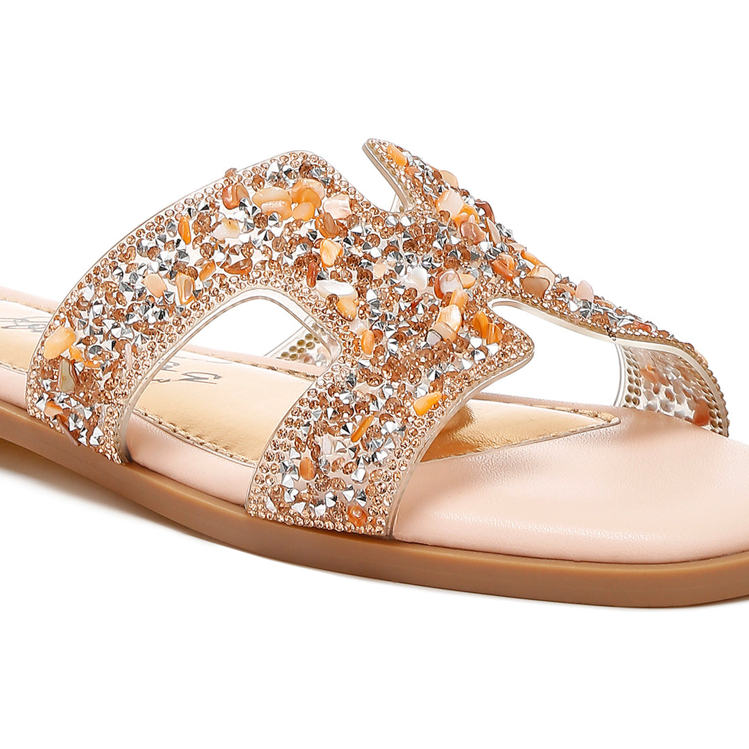 rhinestone detail cut-out flats#color_pink