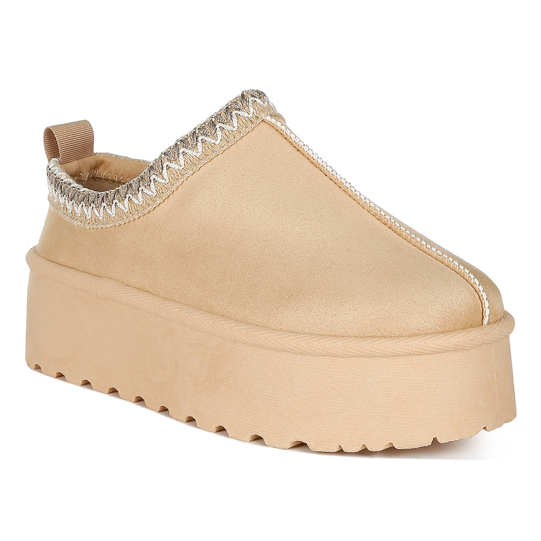 embroidered platform fur classic slip-on#color_beige