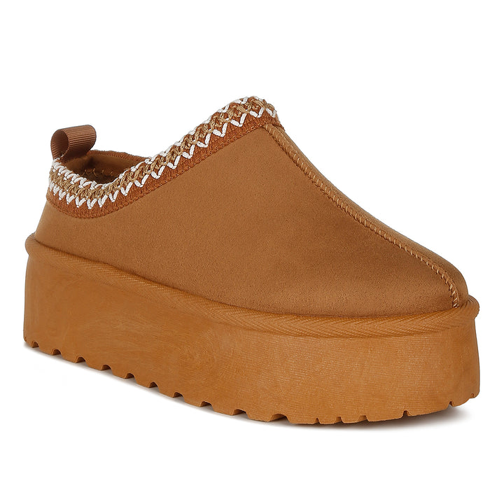 embroidered platform fur classic slip-on#color_tan