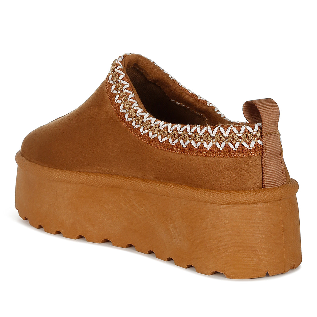 embroidered platform fur classic slip-on#color_tan