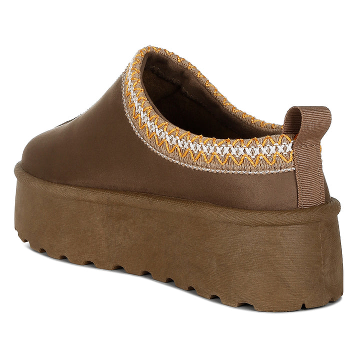 embroidered platform fur classic slip-on#color_taupe