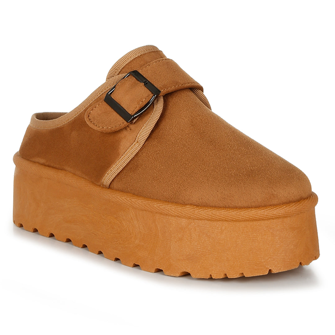 buckle strap platform classic slip-on
#color_tan