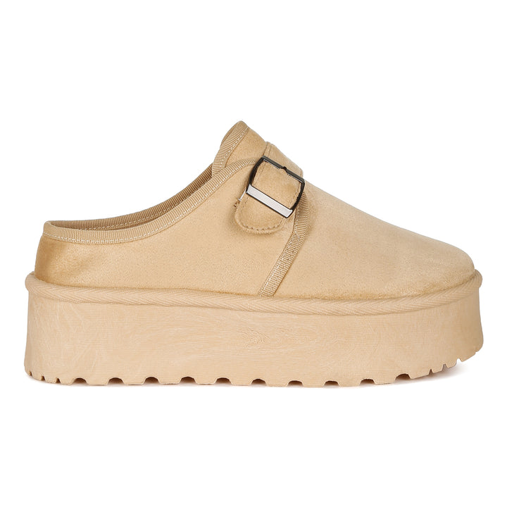 buckle strap platform classic slip-on
#color_beige