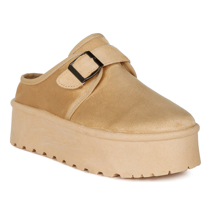 buckle strap platform classic slip-on
#color_beige