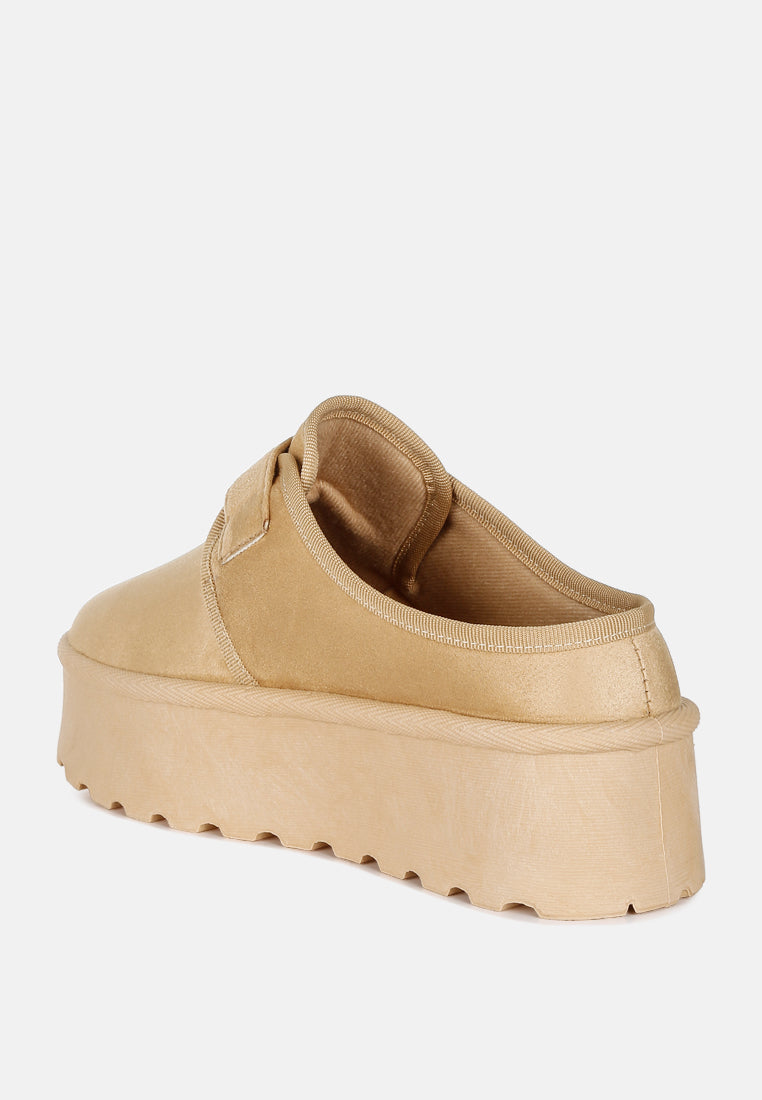 women buckle strap platform classic slip-on#color_beige