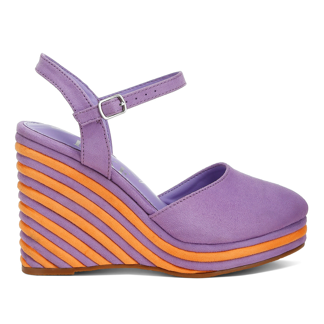 dual tone wedge sandals#color_purple