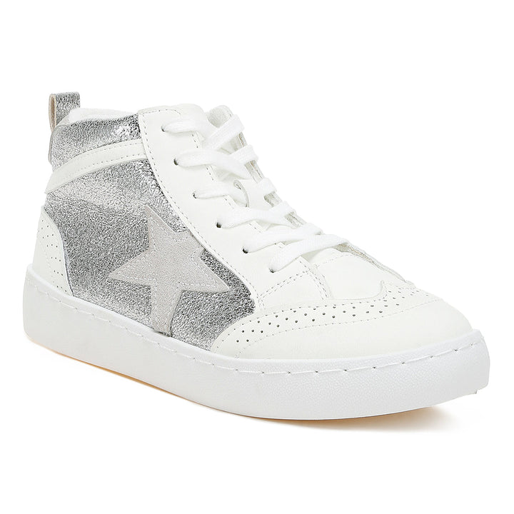 star high ankle sneakers#color_silver