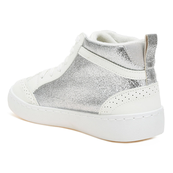 star high ankle sneakers#color_silver