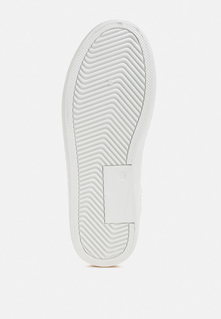 women fur collar slip on sneakers#color_white