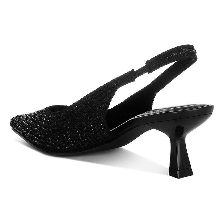 flyknit rhinestone slingback sandals
#color_black