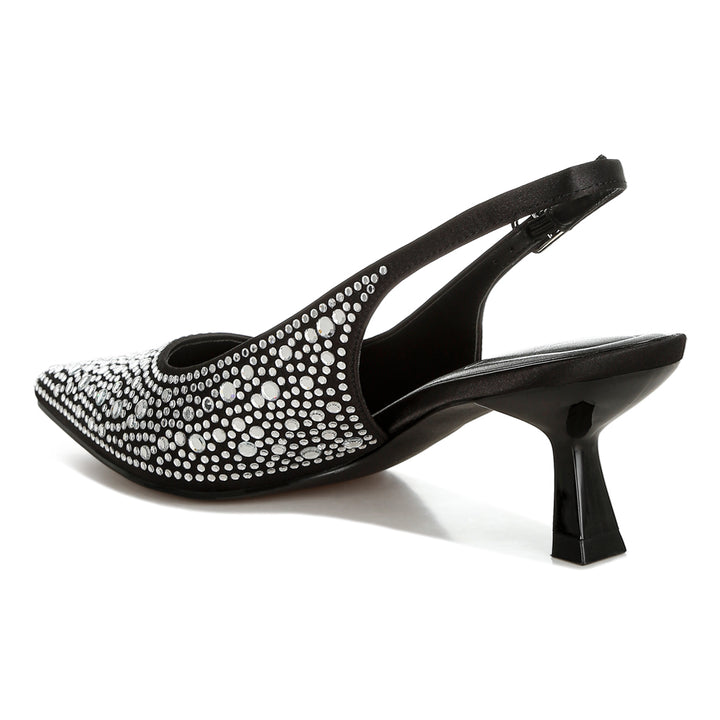 pointed toe rhinestone slingbacks
#color_black