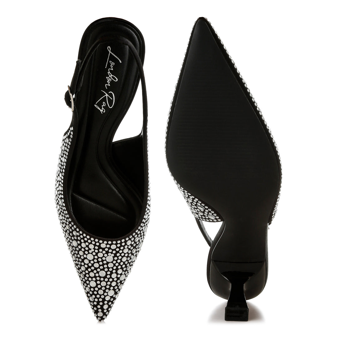 pointed toe rhinestone slingbacks
#color_black