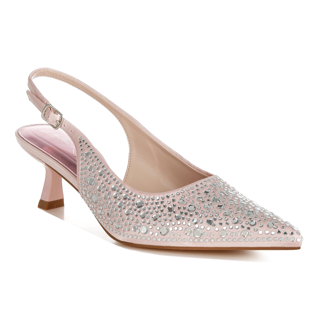 pointed toe rhinestone slingbacks
#color_pink