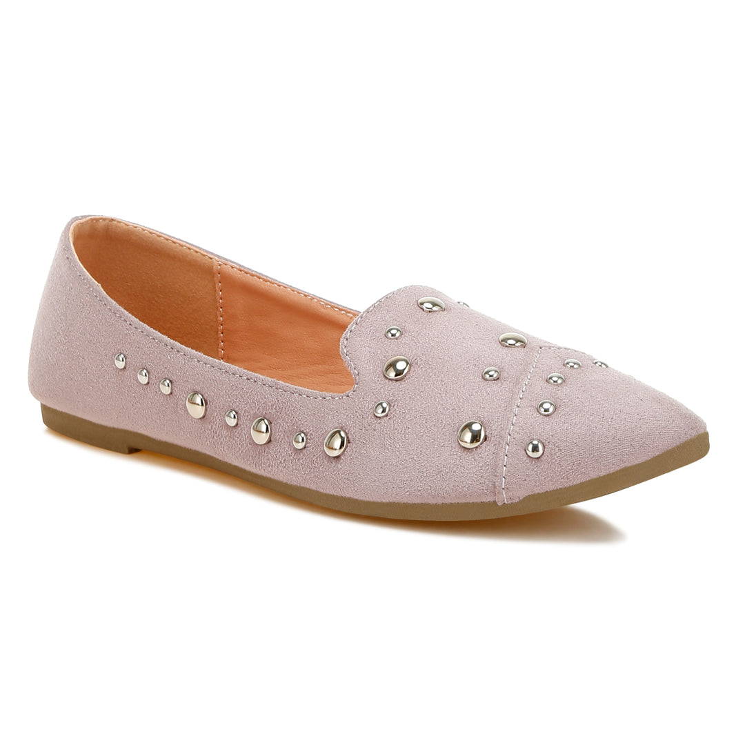 stud emebllished ballet flats
#color_lilac