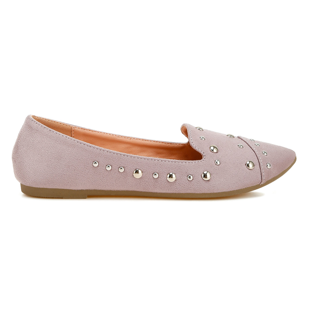 stud emebllished ballet flats
#color_lilac