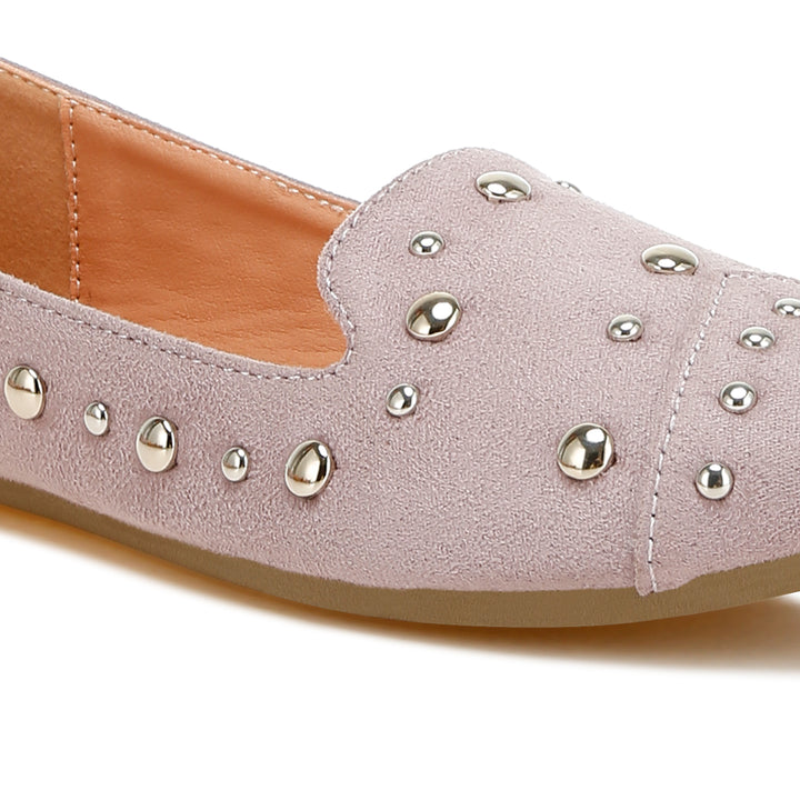 stud emebllished ballet flats
#color_lilac