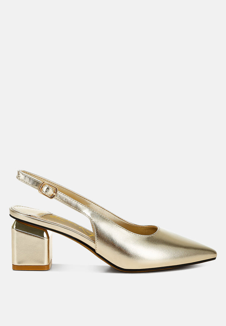 metallic faux leather slingback sandals#color_gold