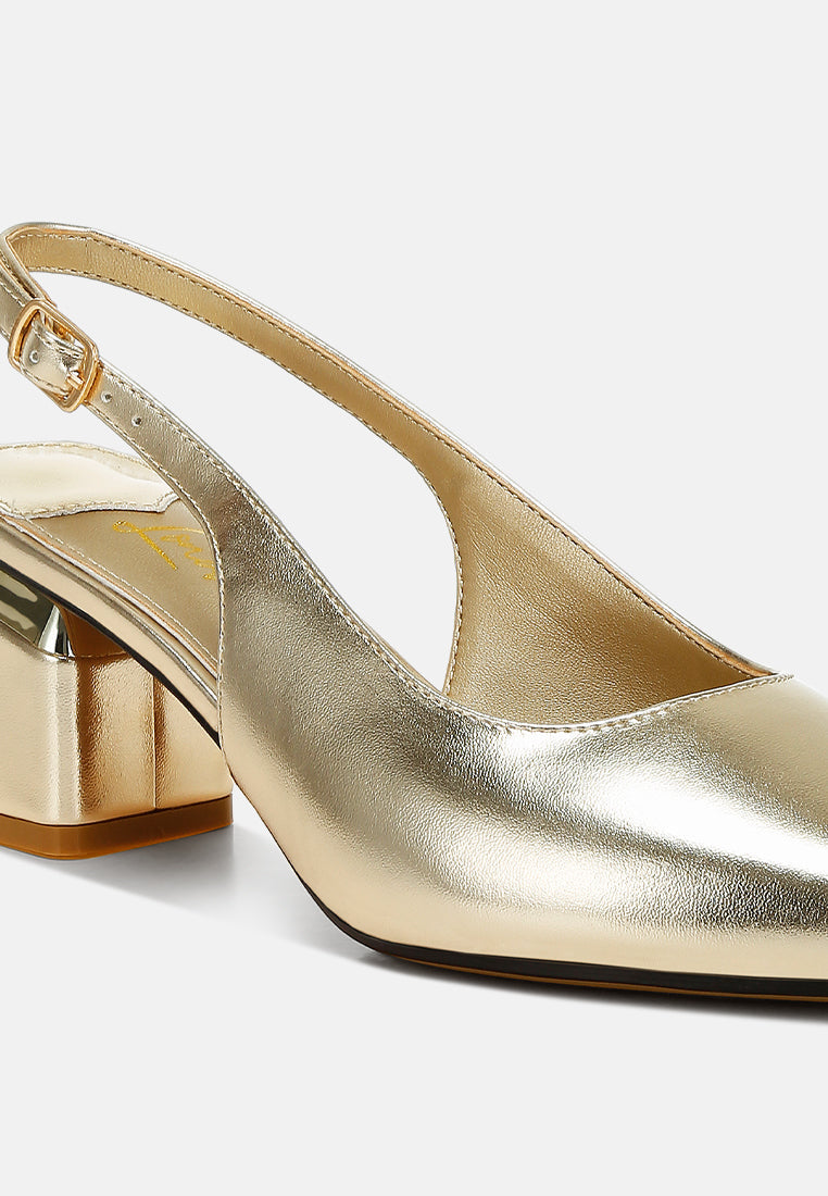 metallic faux leather slingback sandals#color_gold