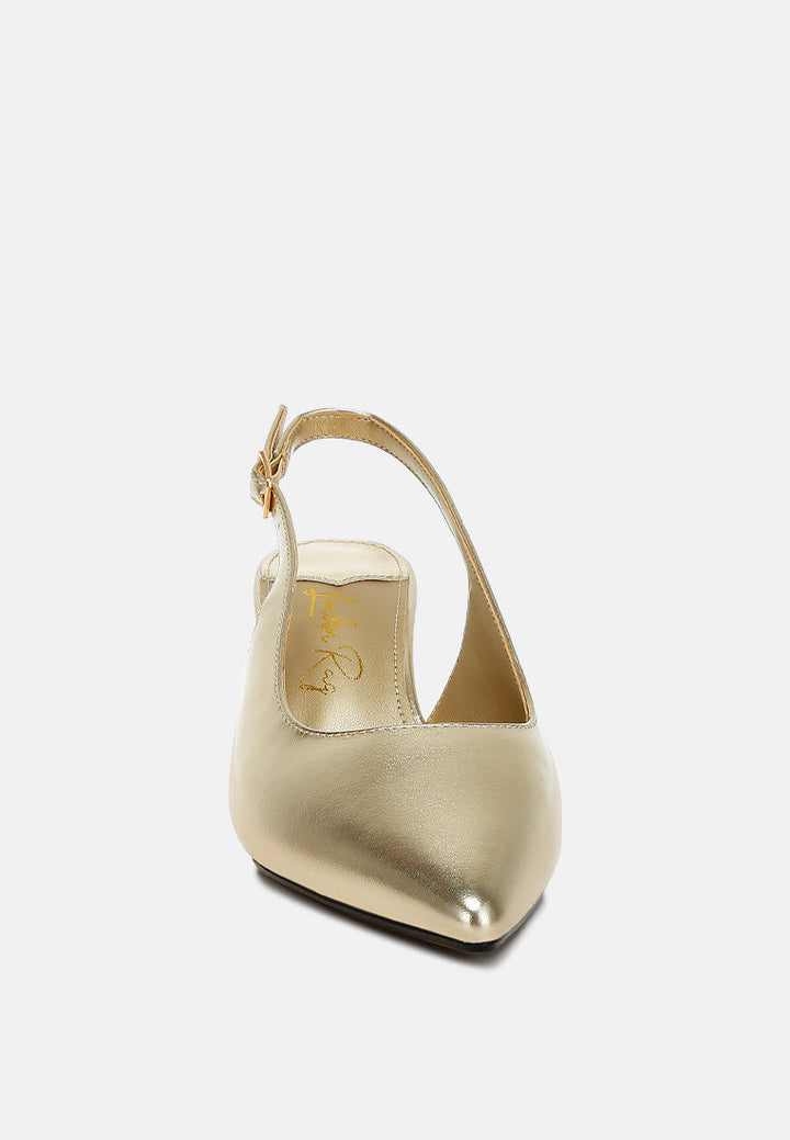 metallic faux leather slingback sandals#color_gold