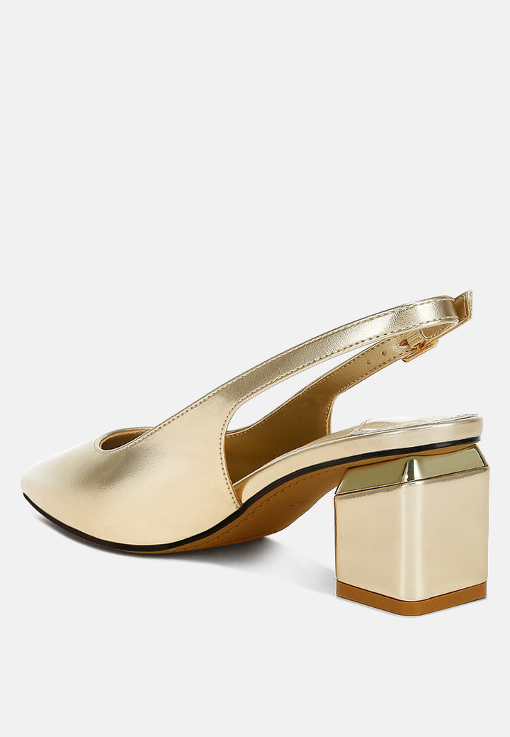 metallic faux leather slingback sandals#color_gold