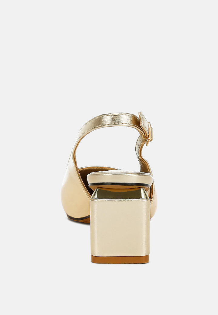 metallic faux leather slingback sandals#color_gold