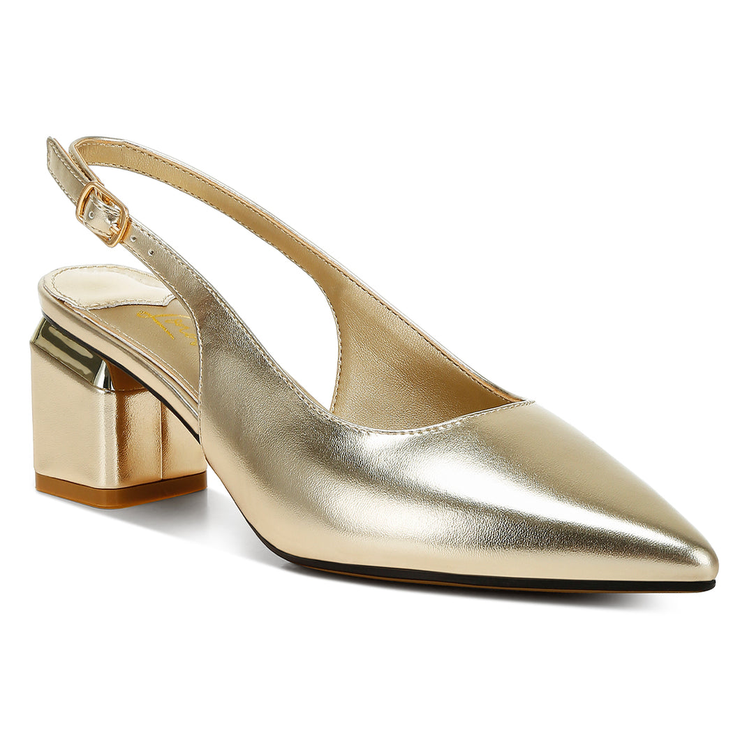 metallic faux leather slingback sandals#color_gold