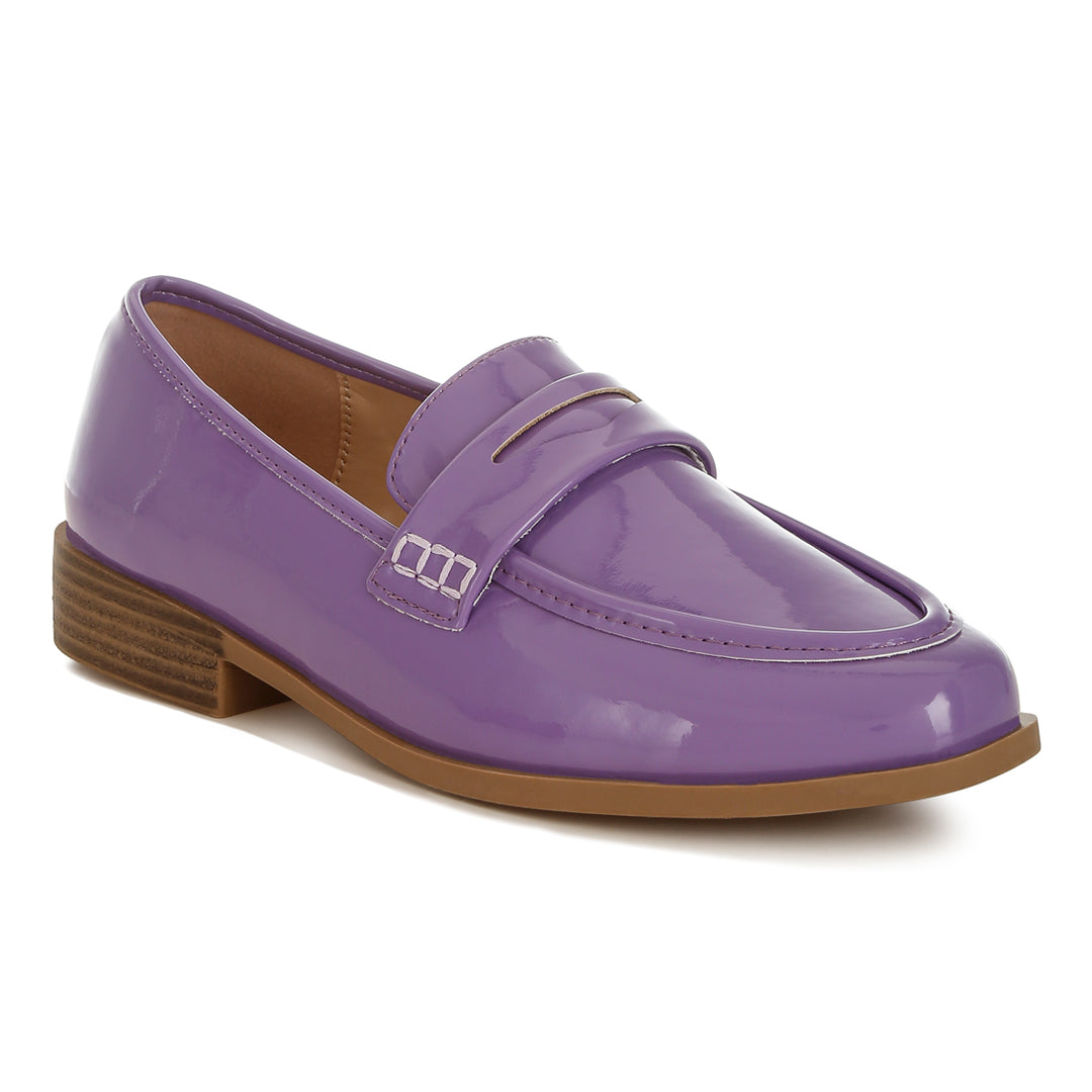 penny strap detail loafers#color_lilac