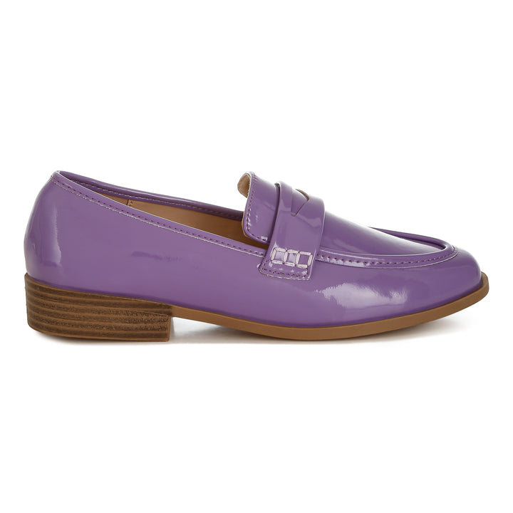 penny strap detail loafers#color_lilac