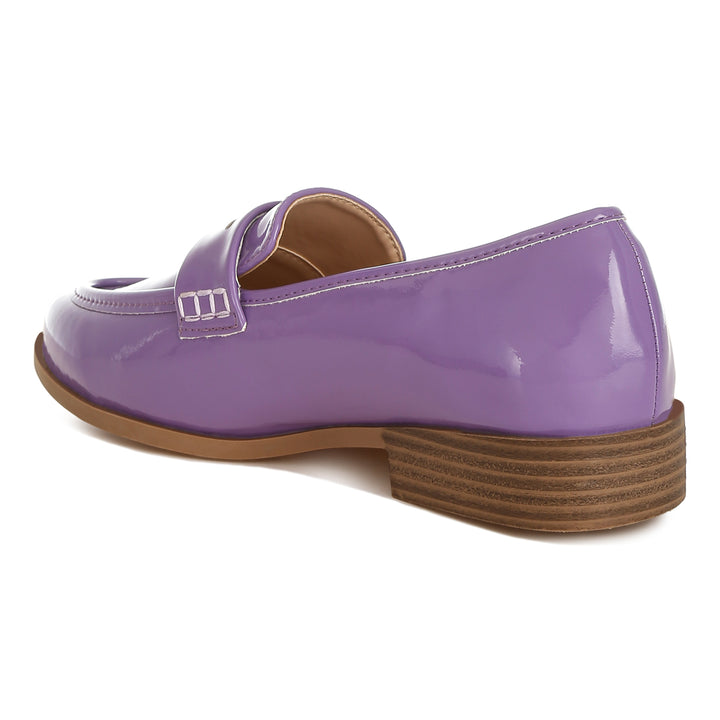 penny strap detail loafers#color_lilac