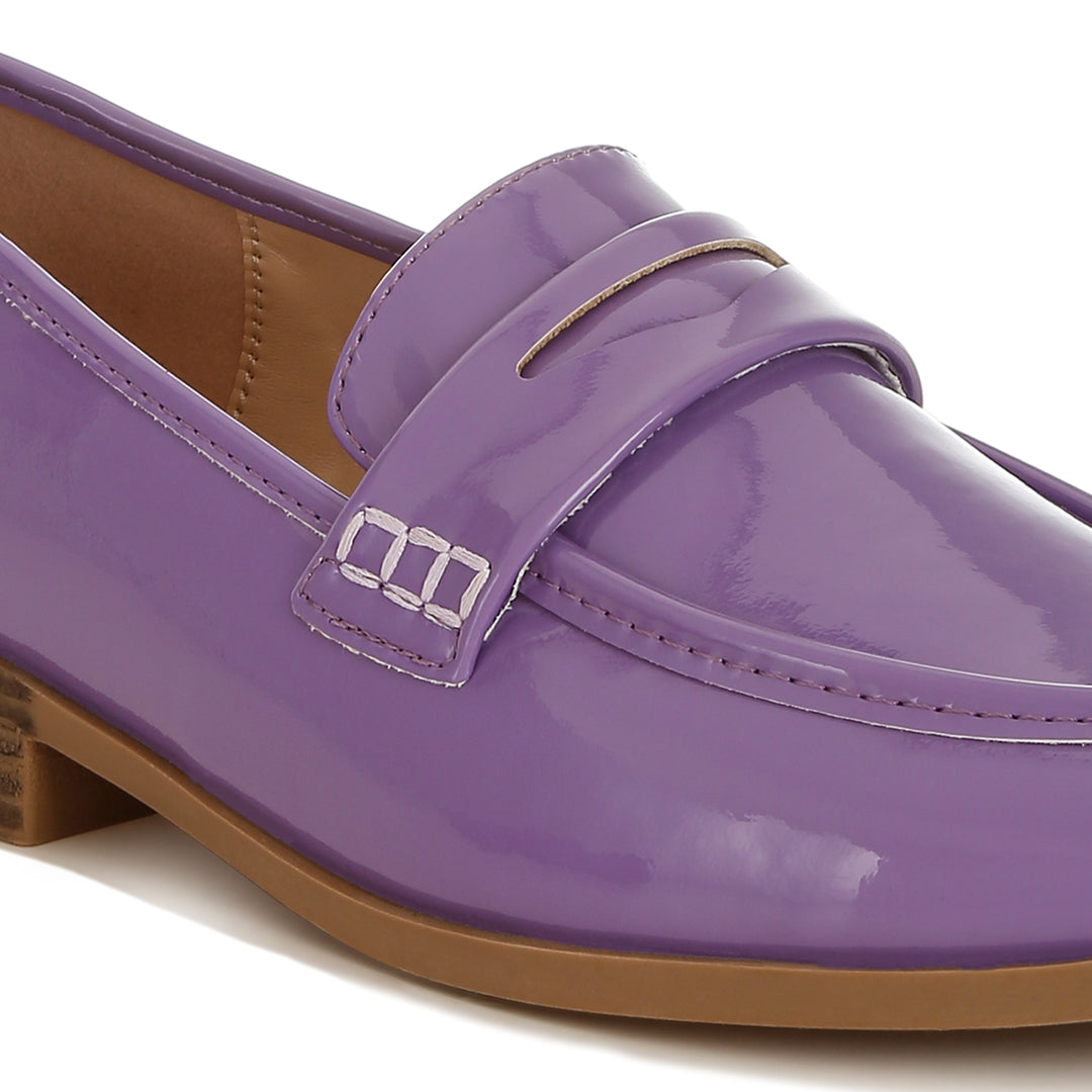 penny strap detail loafers#color_lilac