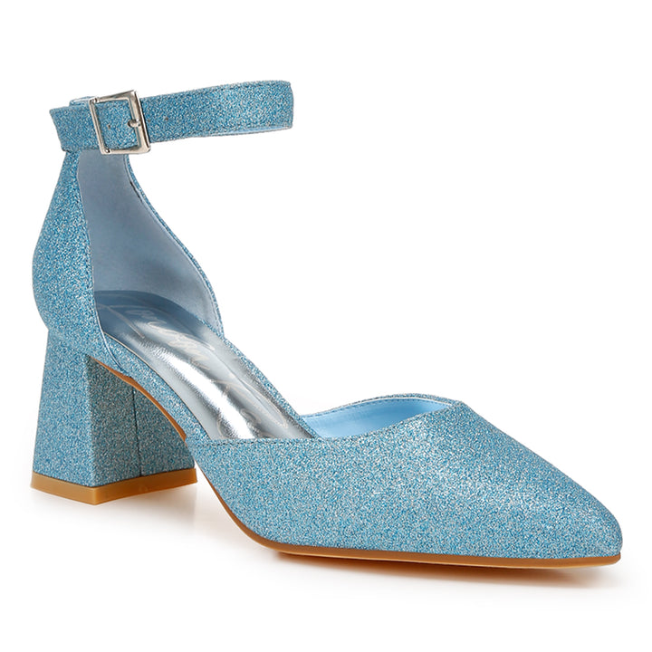 glitter block heel sandals
#color_blue