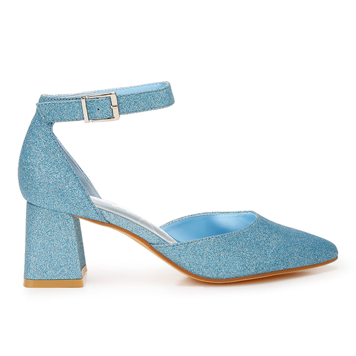 glitter block heel sandals
#color_blue