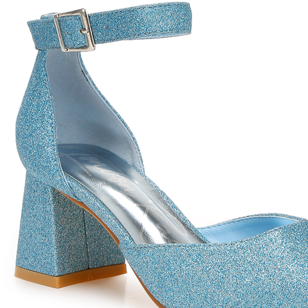 glitter block heel sandals
#color_blue