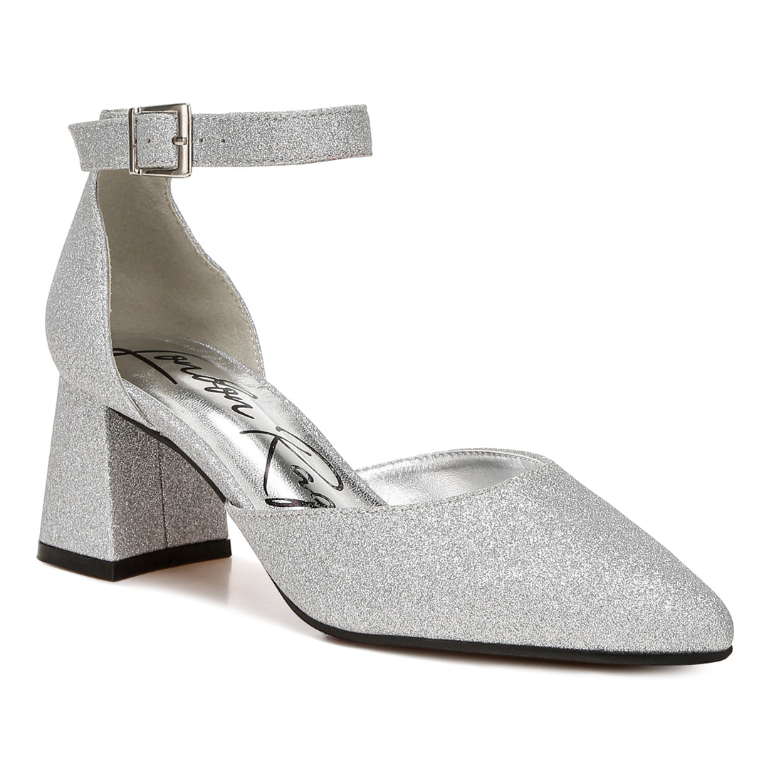 glitter block heel sandals
#color_silver