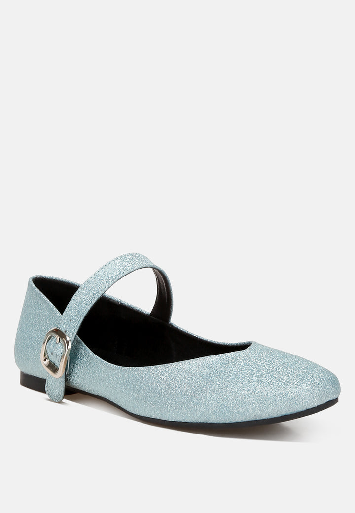 women glitter pin buckle ballerinas#color_baby-blue