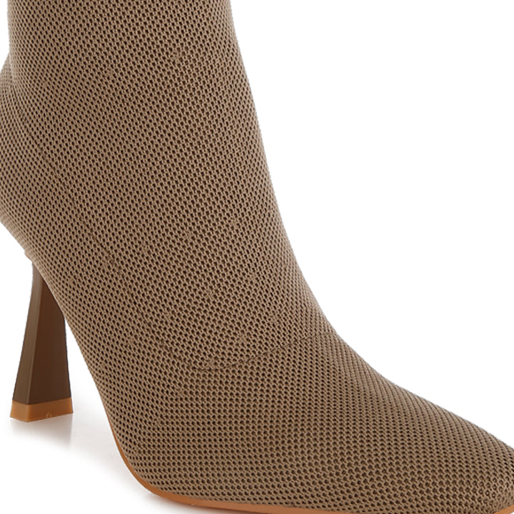 knitted sock boots#color_taupe