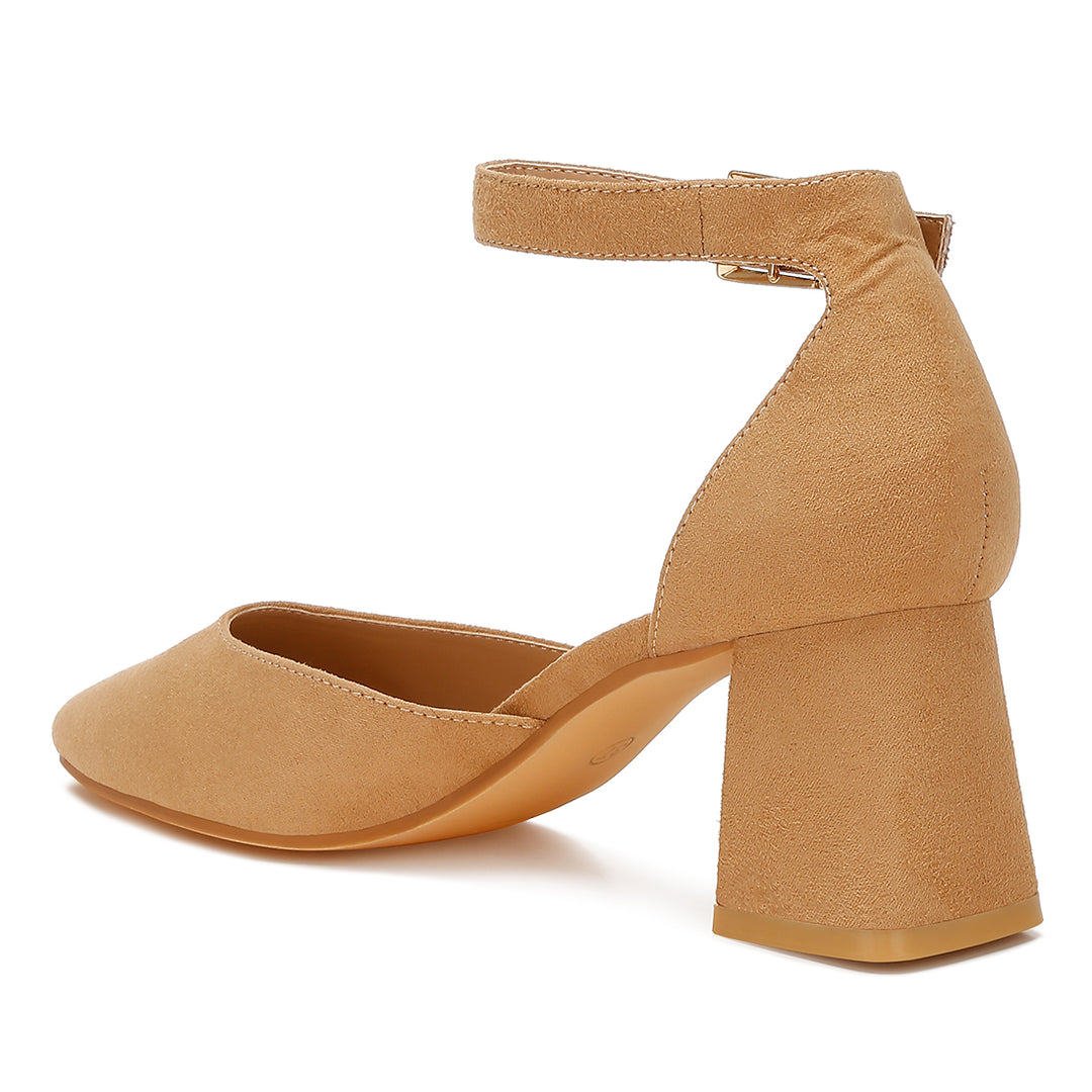 microfiber heel sandals#color_beige