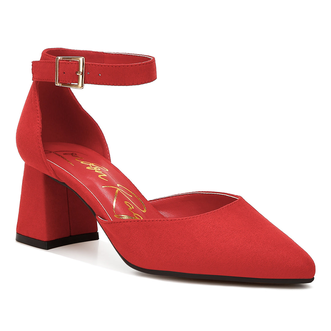 microfiber heel sandals#color_red