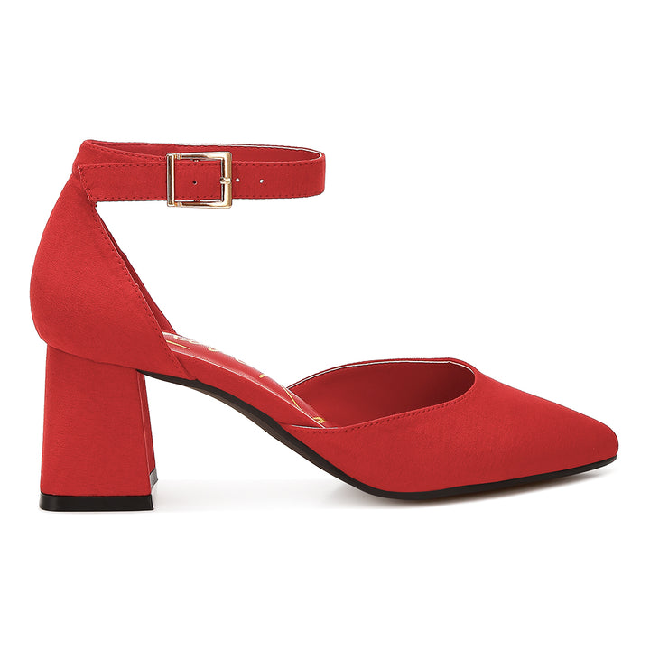 microfiber heel sandals#color_red